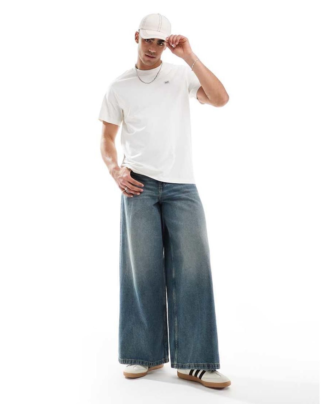 Lee Jeans White Workwear Relaxed Fit T-shirt for men
