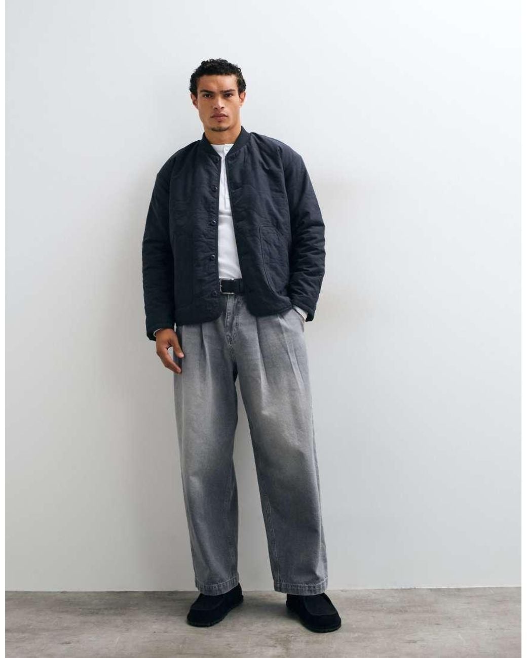 Stan Ray Blue Quilted Chore Jacket for men