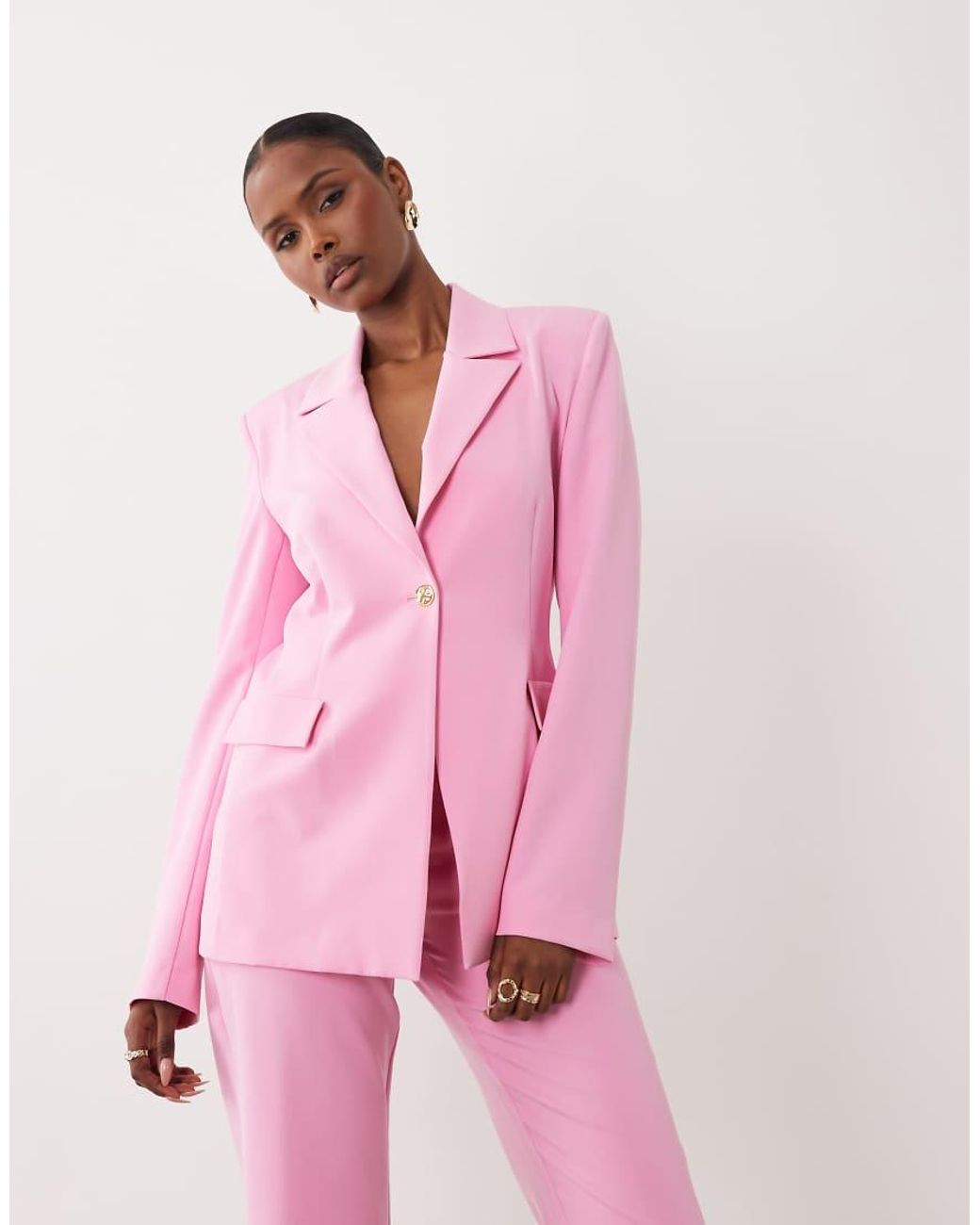 ASOS Pink Co-ord Tailored Blazer