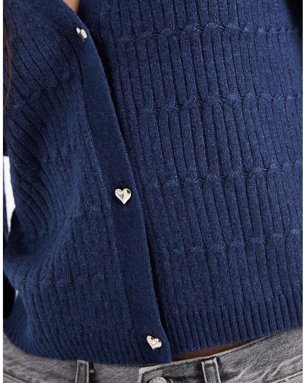 ONLY Blue V-neck Cardigan
