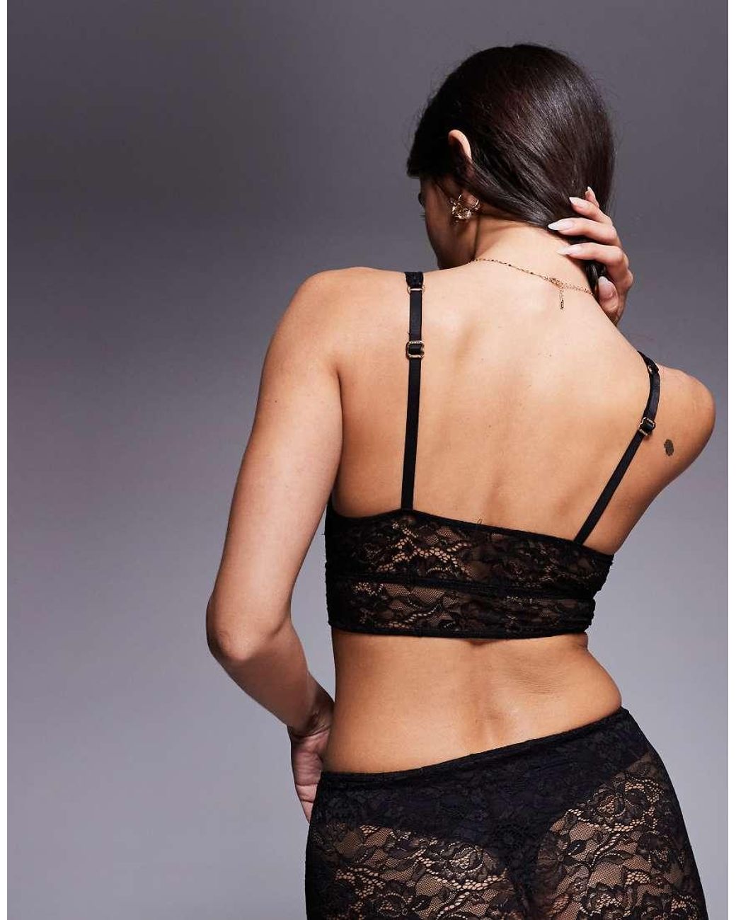 Bluebella Black Fallon Lace Soft Bra