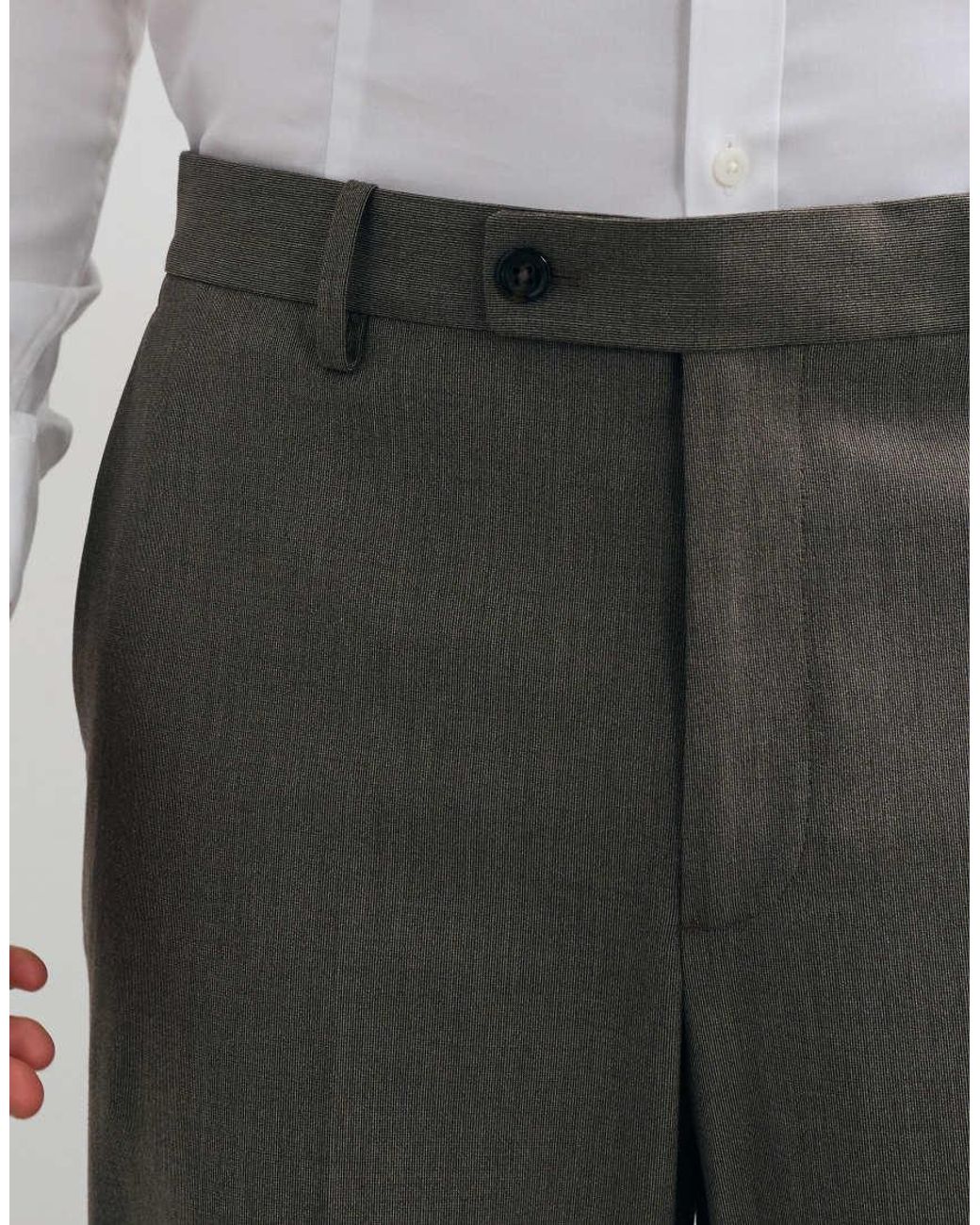 Mango Gray London Slim Fit Suit Trouser Set for men