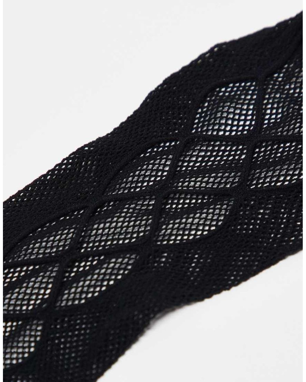 Ann Summers White Crotchless Fishnet Tights