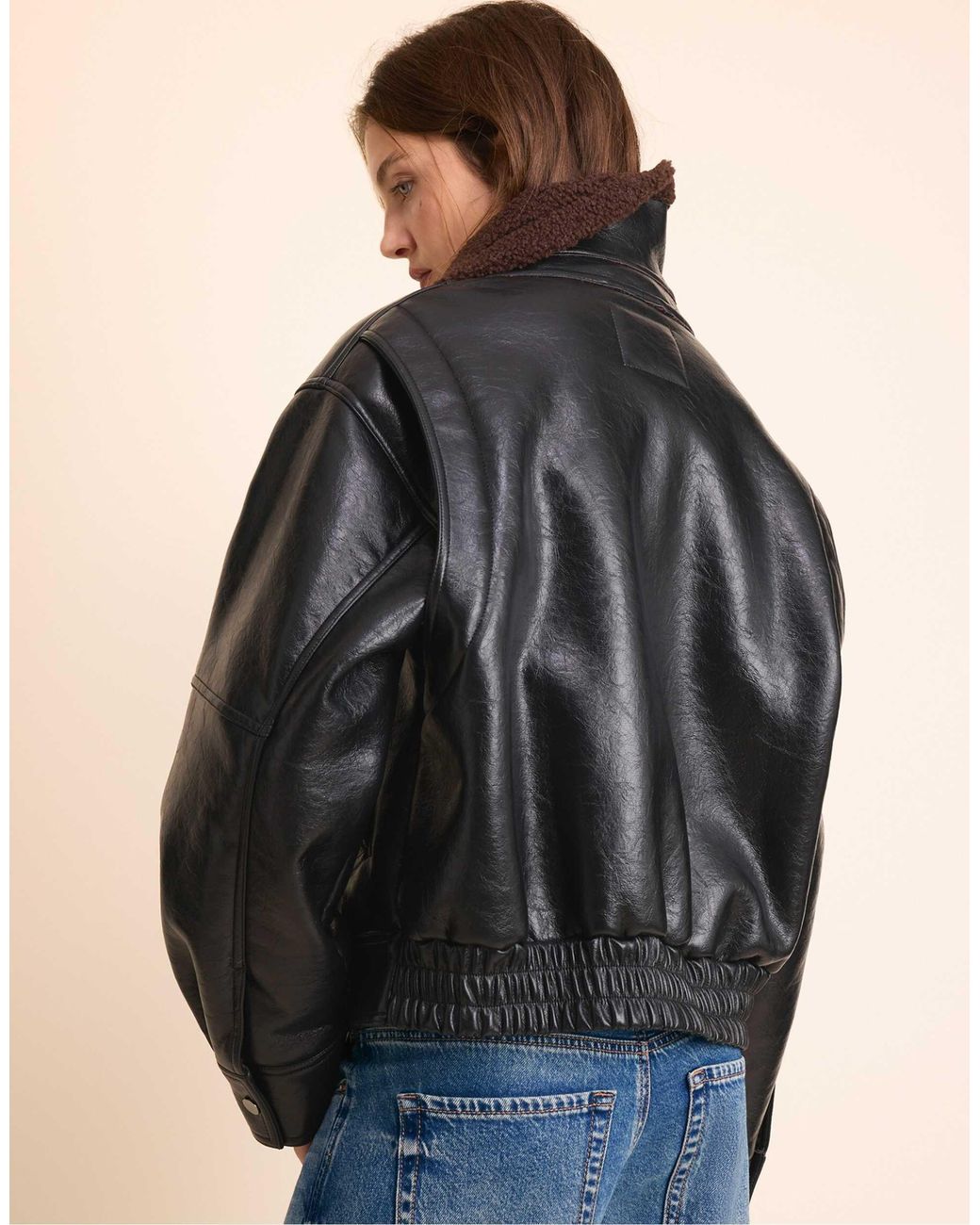 Veste double face e Stradivarius en coloris Blue