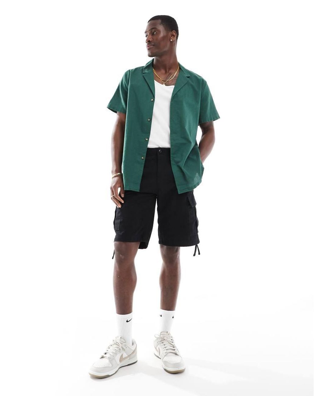 Jack & Jones Cargoshort in het Black voor heren