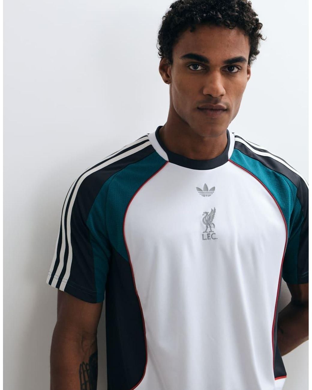 Adidas Originals Blue Liverpool Fc Jersey for men