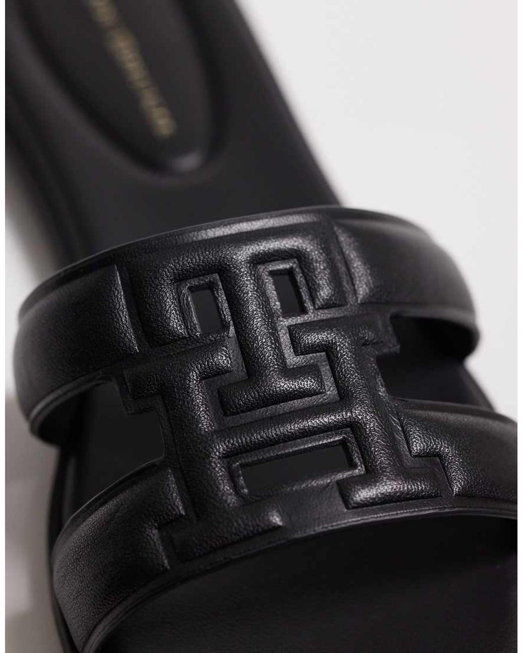 Tommy Hilfiger White Logo Strap Sandal