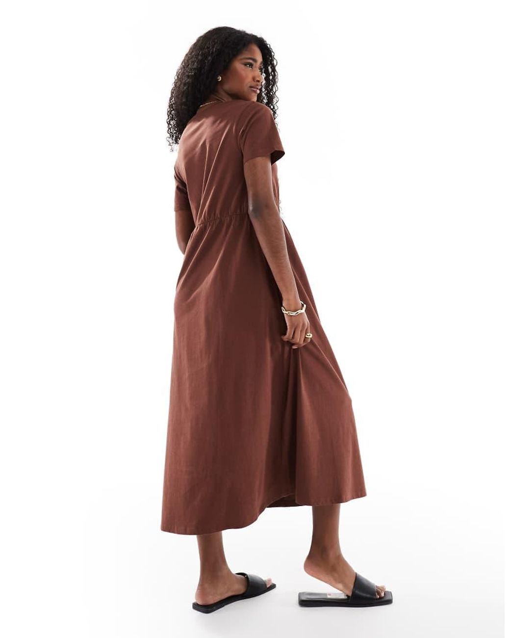 Vestito Midi di Threadbare in Red