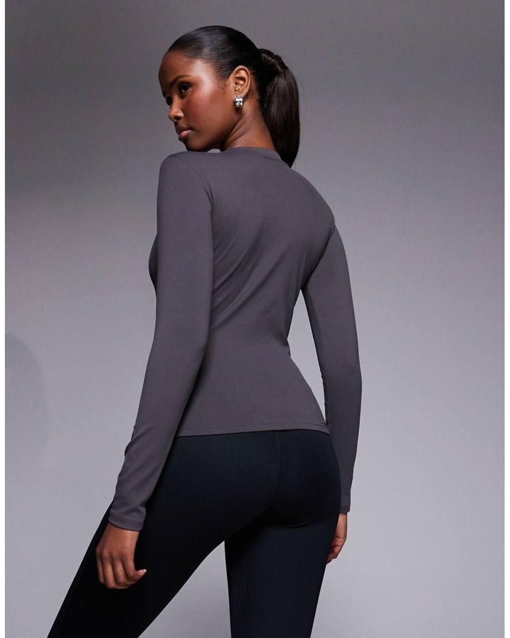 Nike Blue Nike One Training Dri-fit Fitted Long Sleeve Top