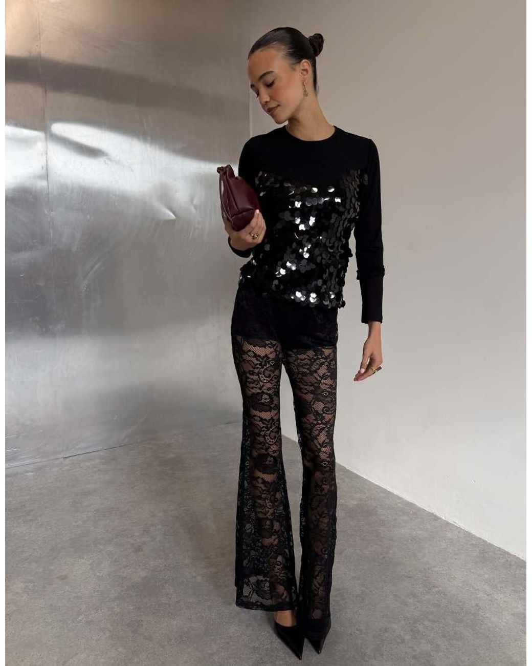 Never Fully Dressed Gray Lace