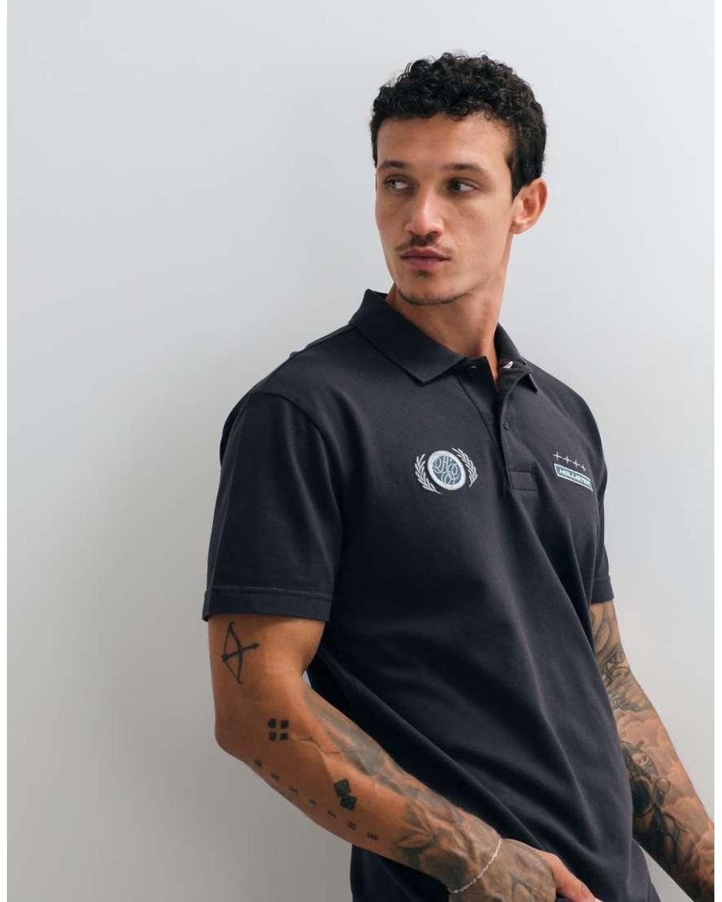 Hollister Blue Short Sleeve Polo for men