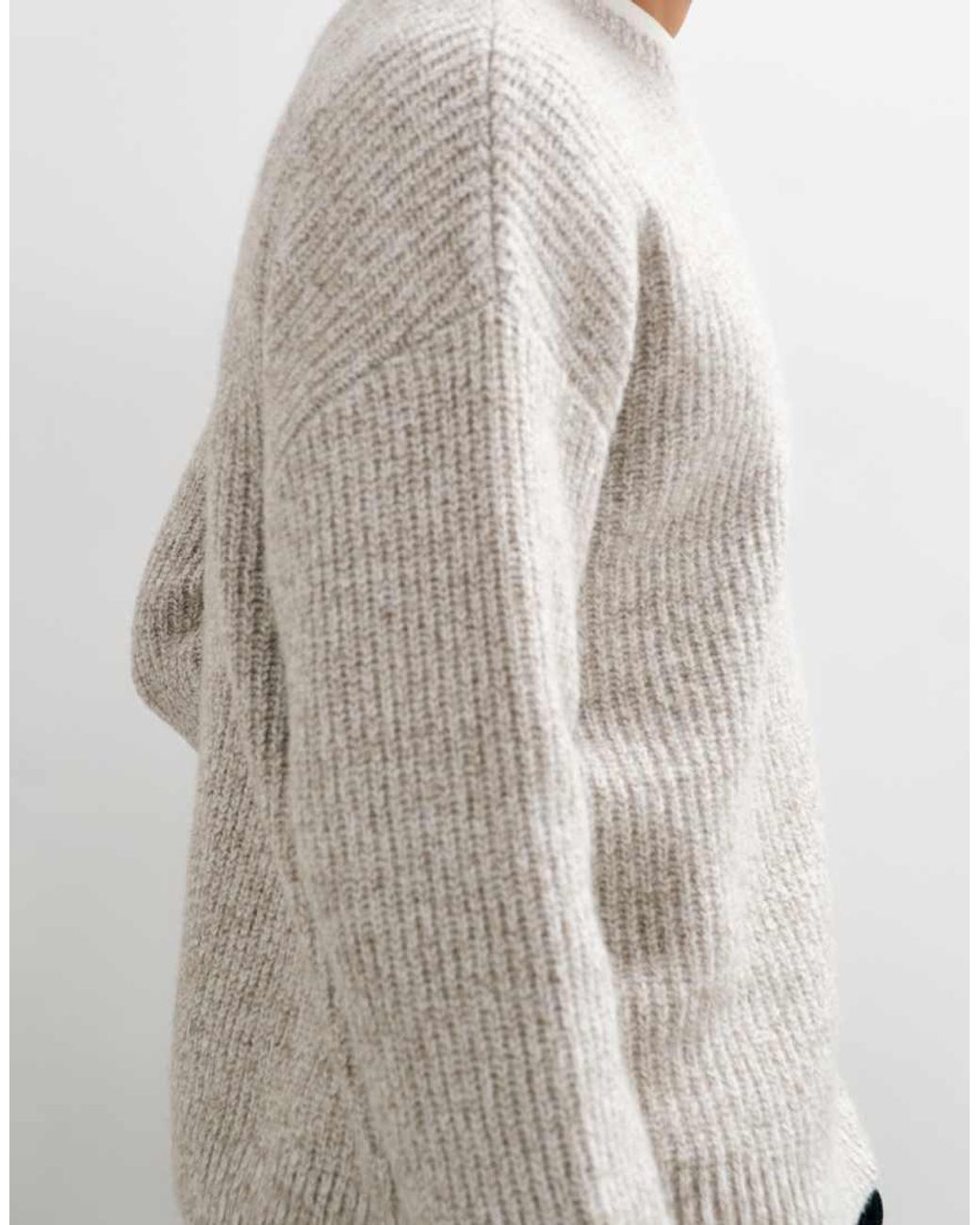 Weekday White Chunky Knit Jumper for men