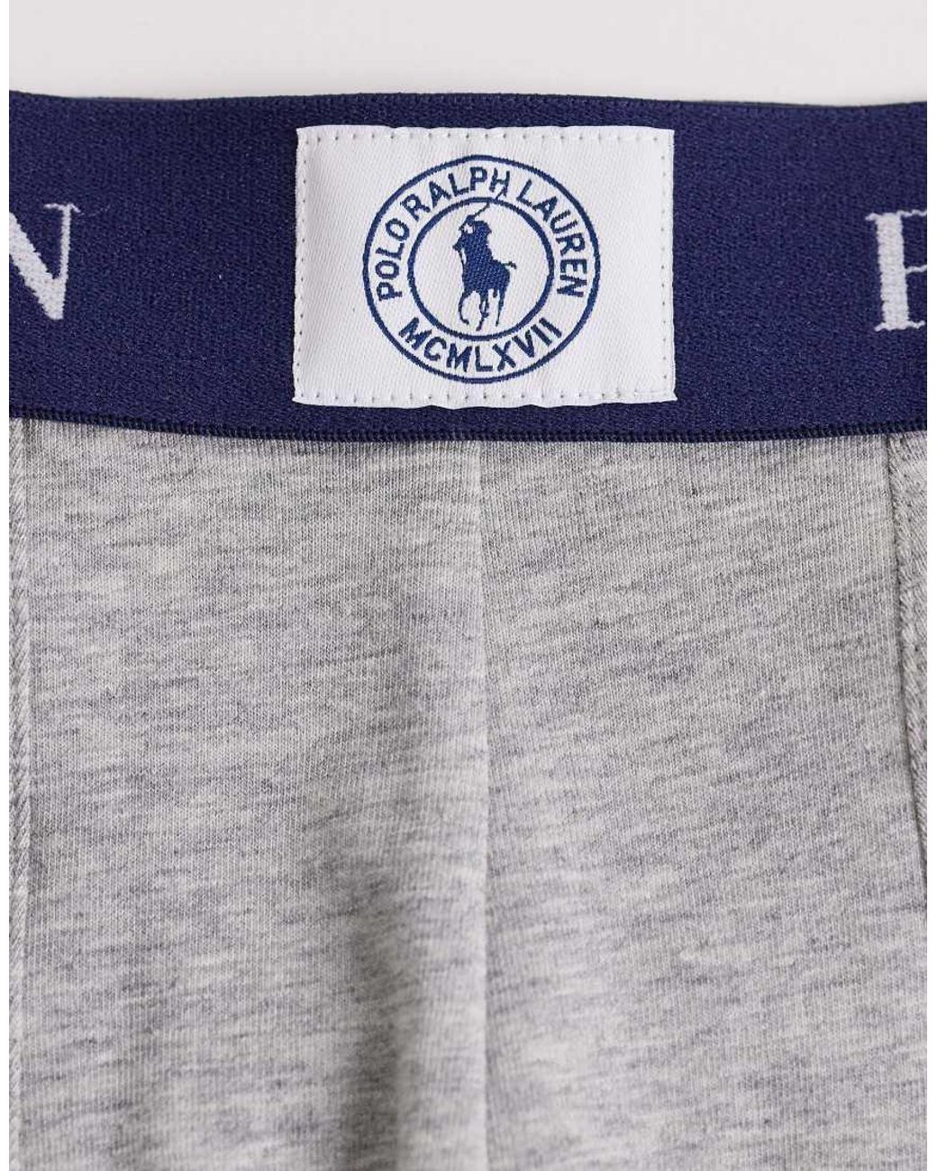Polo Ralph Lauren Blue 3 Pack Cotton Trunks for men