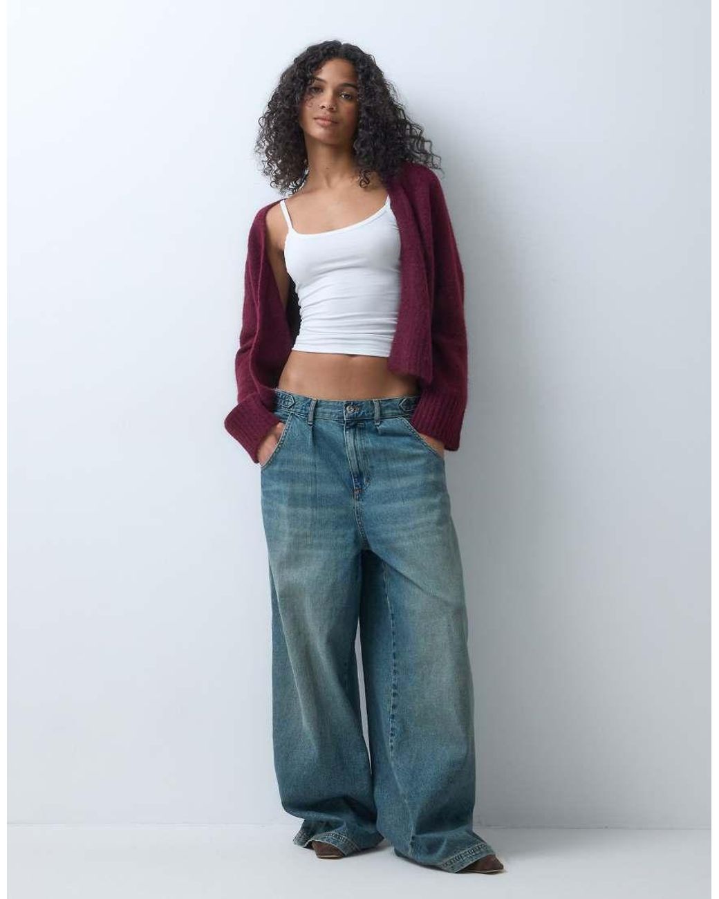 ASOS Purple Edge To Edge Cardigan