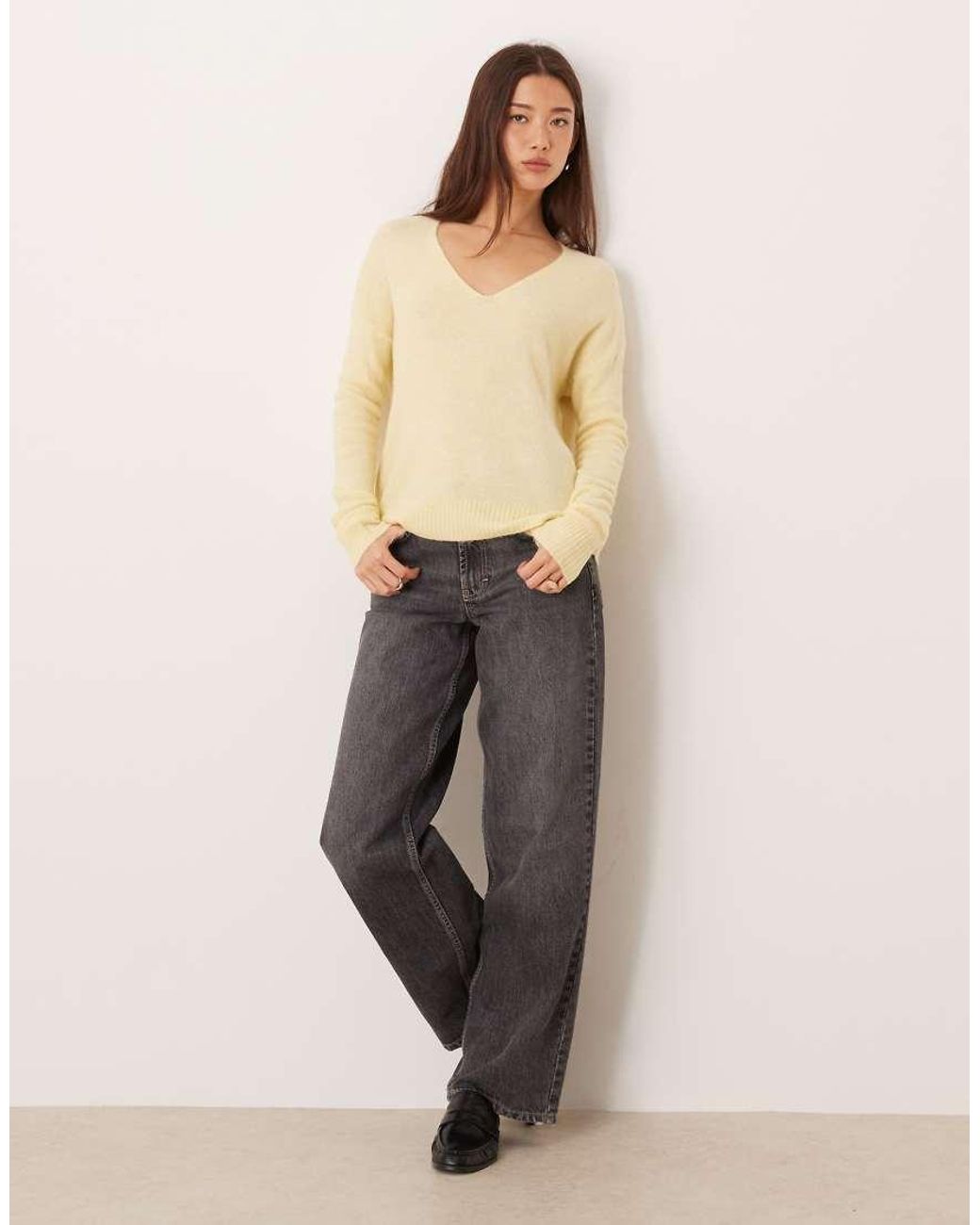 Jdy Natural V-neck Jumper