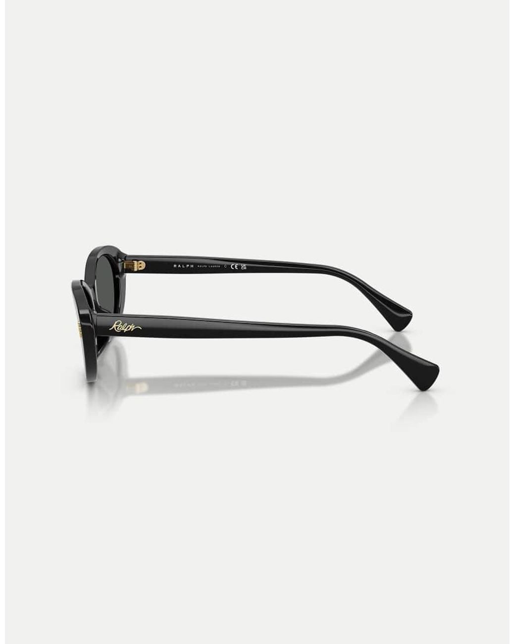 Ralph Black Oval Sunglasses With Lens