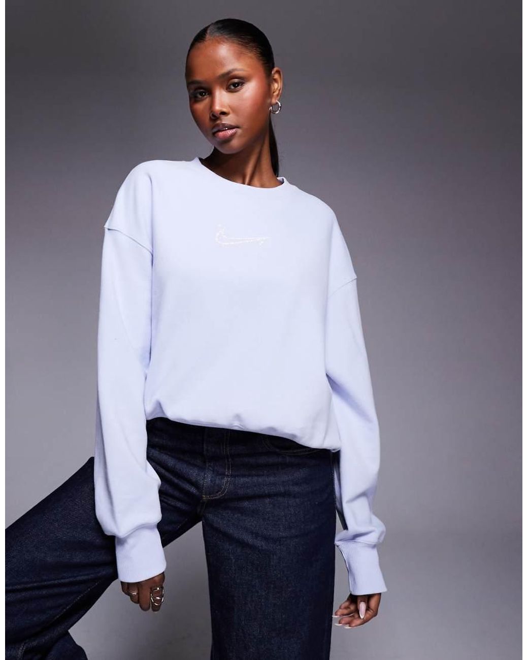 Nike White Phoenix Fleece Oversized Sweatshirt