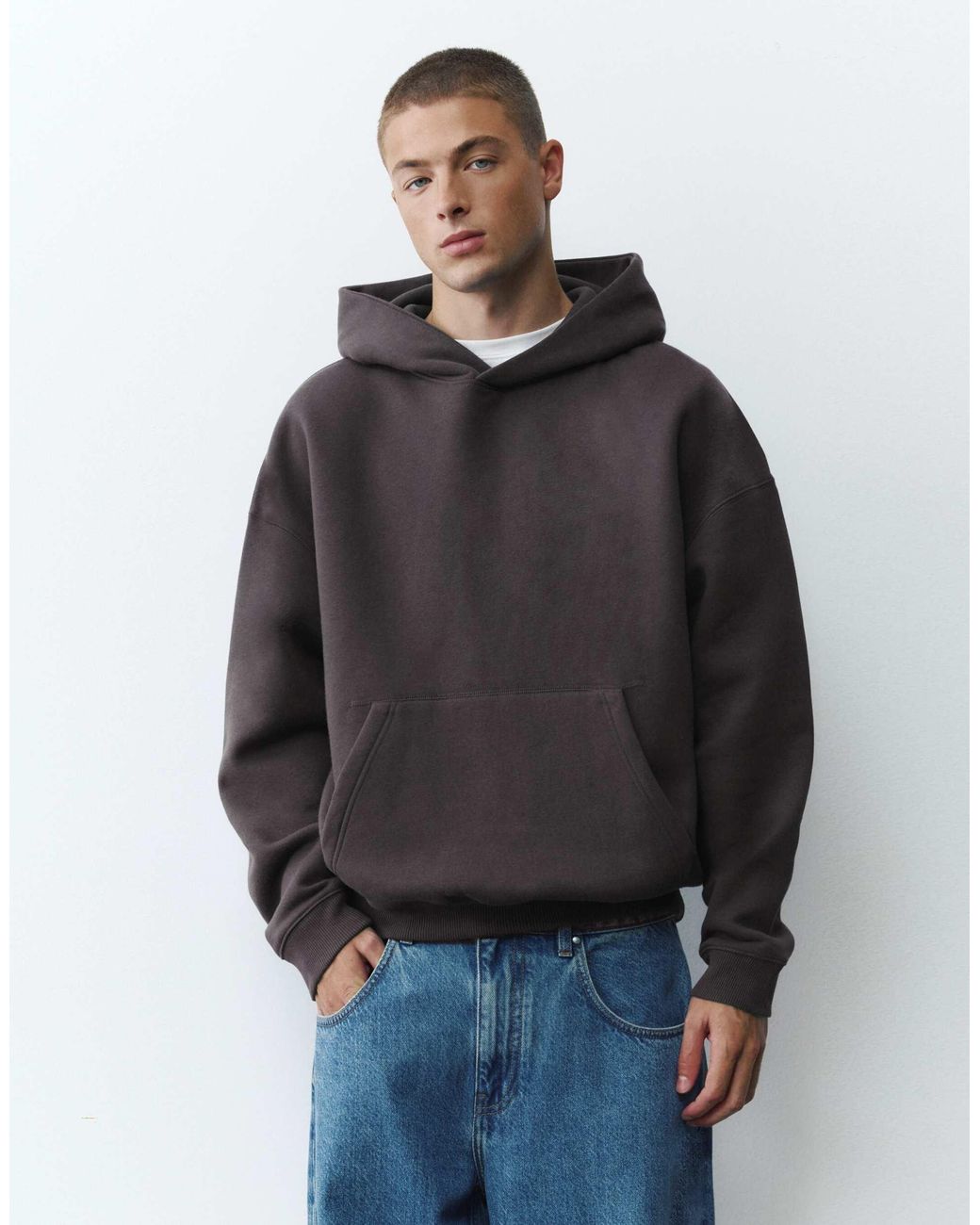 Pull&Bear Hoodie in Gray für Herren