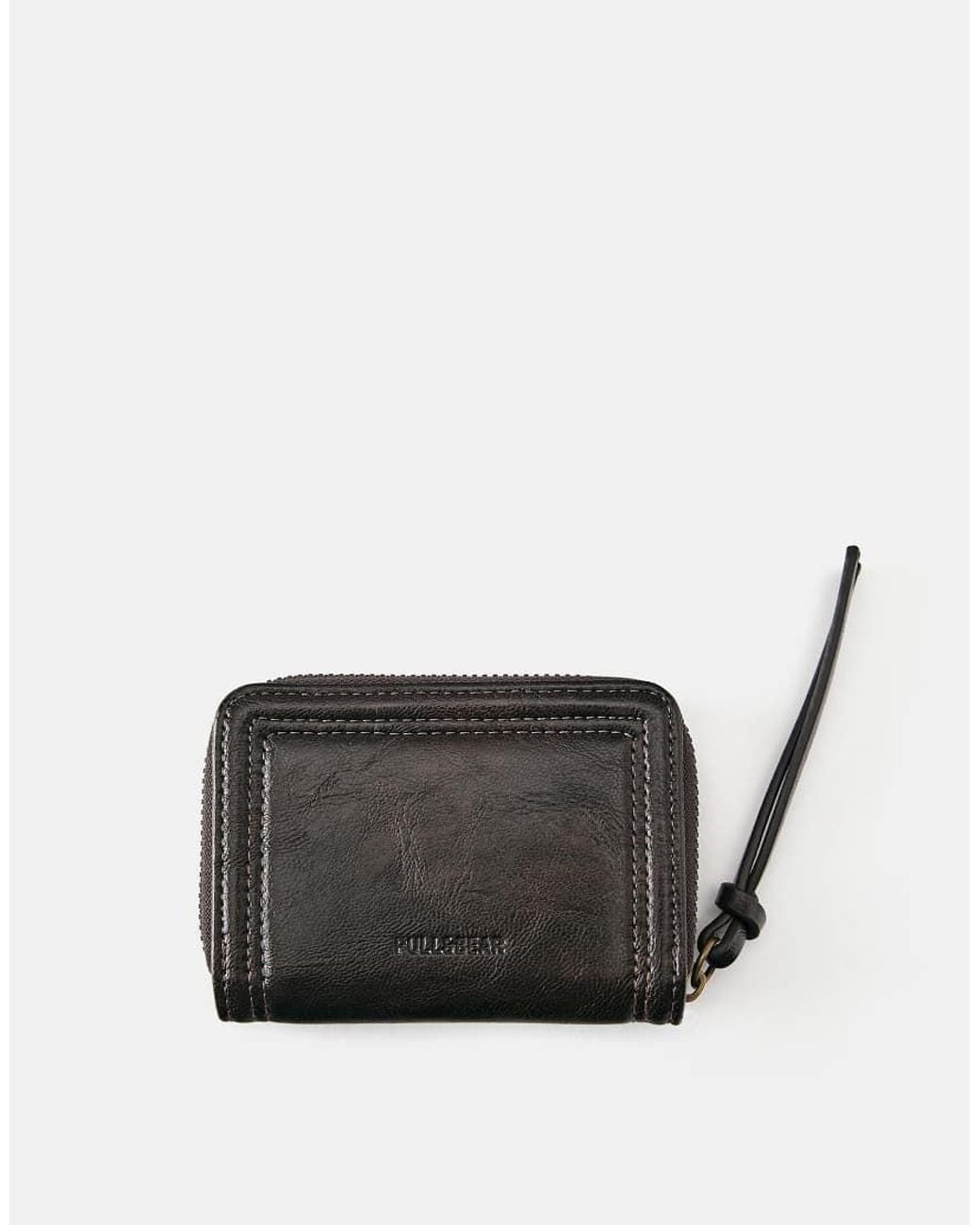Pull&Bear Black Distressed Wallet