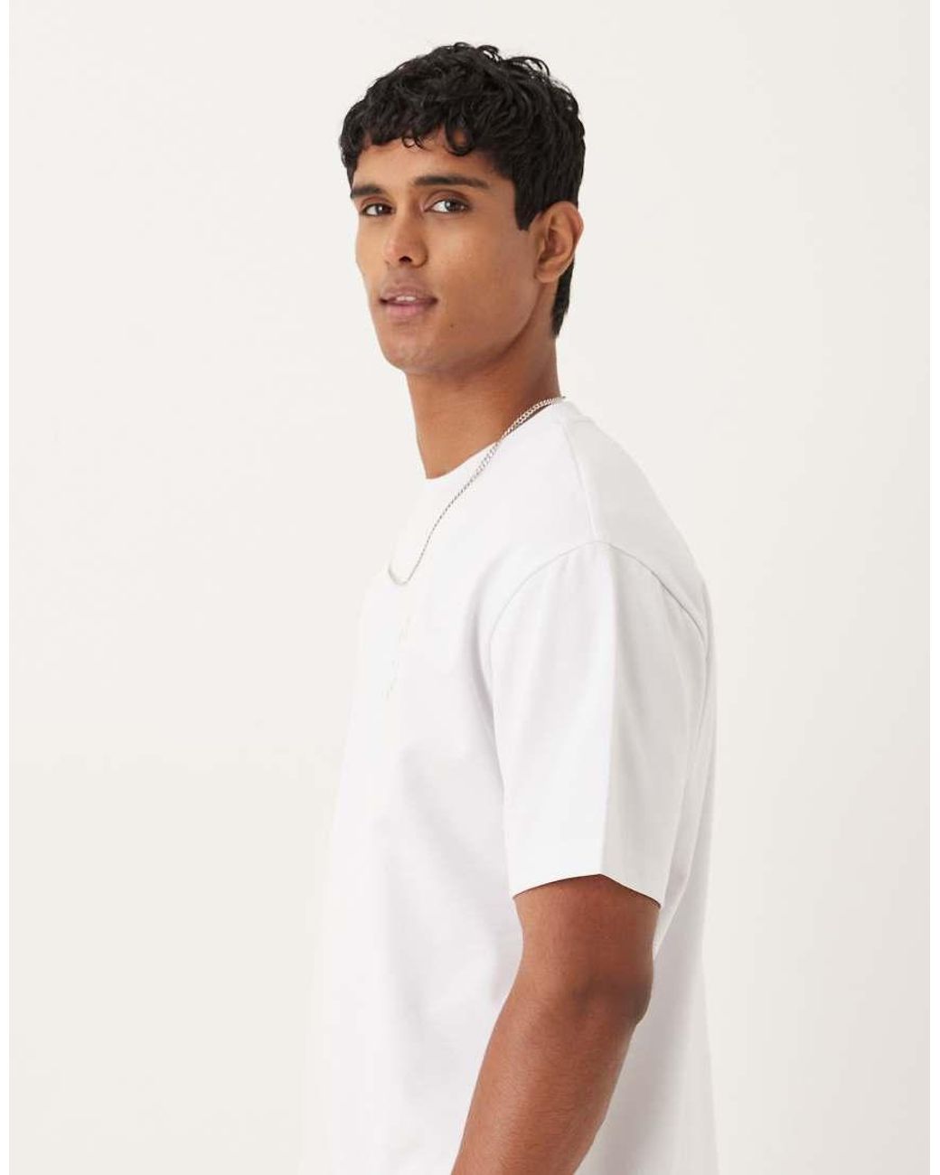 ASOS White Heavyweight Relaxed T-shirt With City Graphic for men
