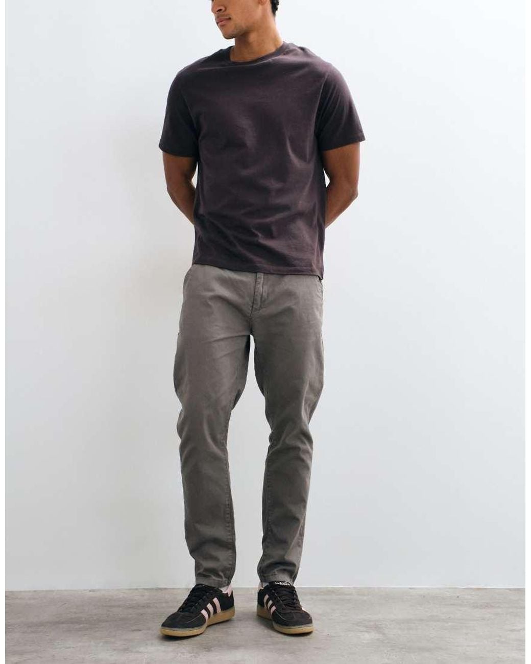 Brave Soul Blue Chino Trousers for men