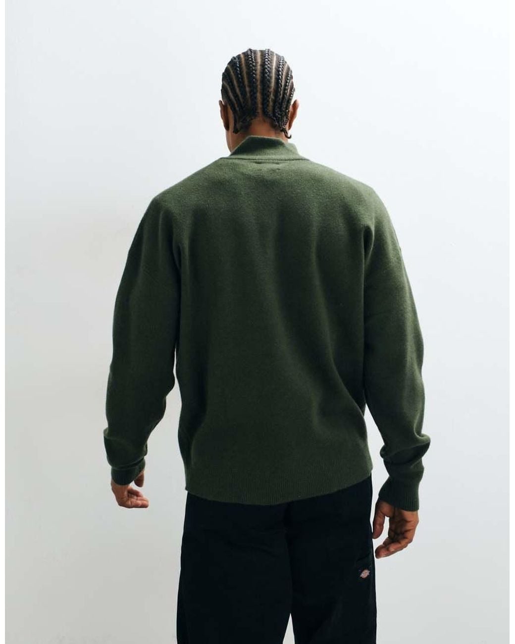 ASOS Green Relaxed Knitted Funnel for men