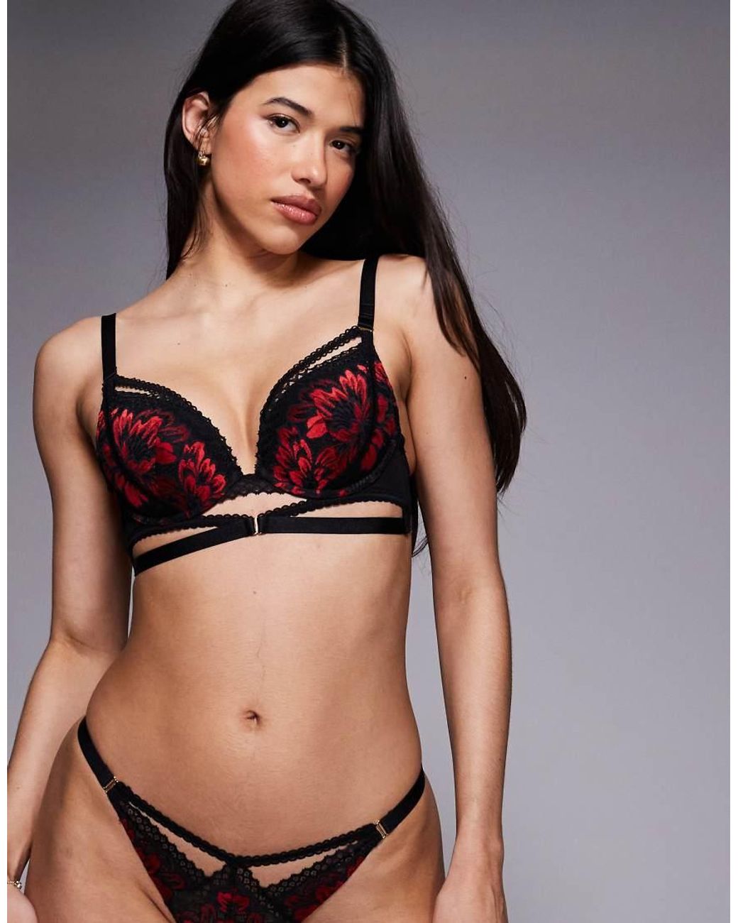 Ann Summers Brown Yours Truly Padded Plunge Bra