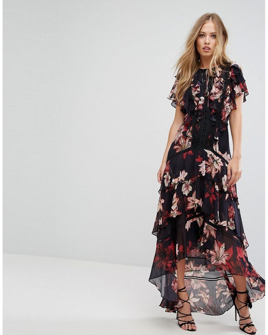 Forever New Floral Printed Maxi Dress Lyst Australia