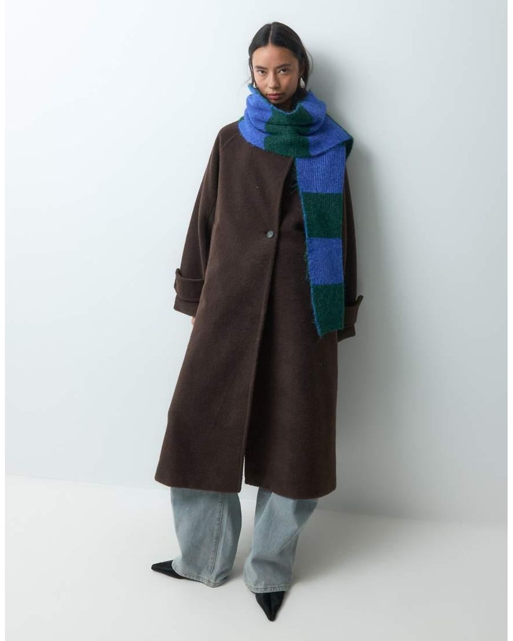 ONLY Blue Knitted Scarf