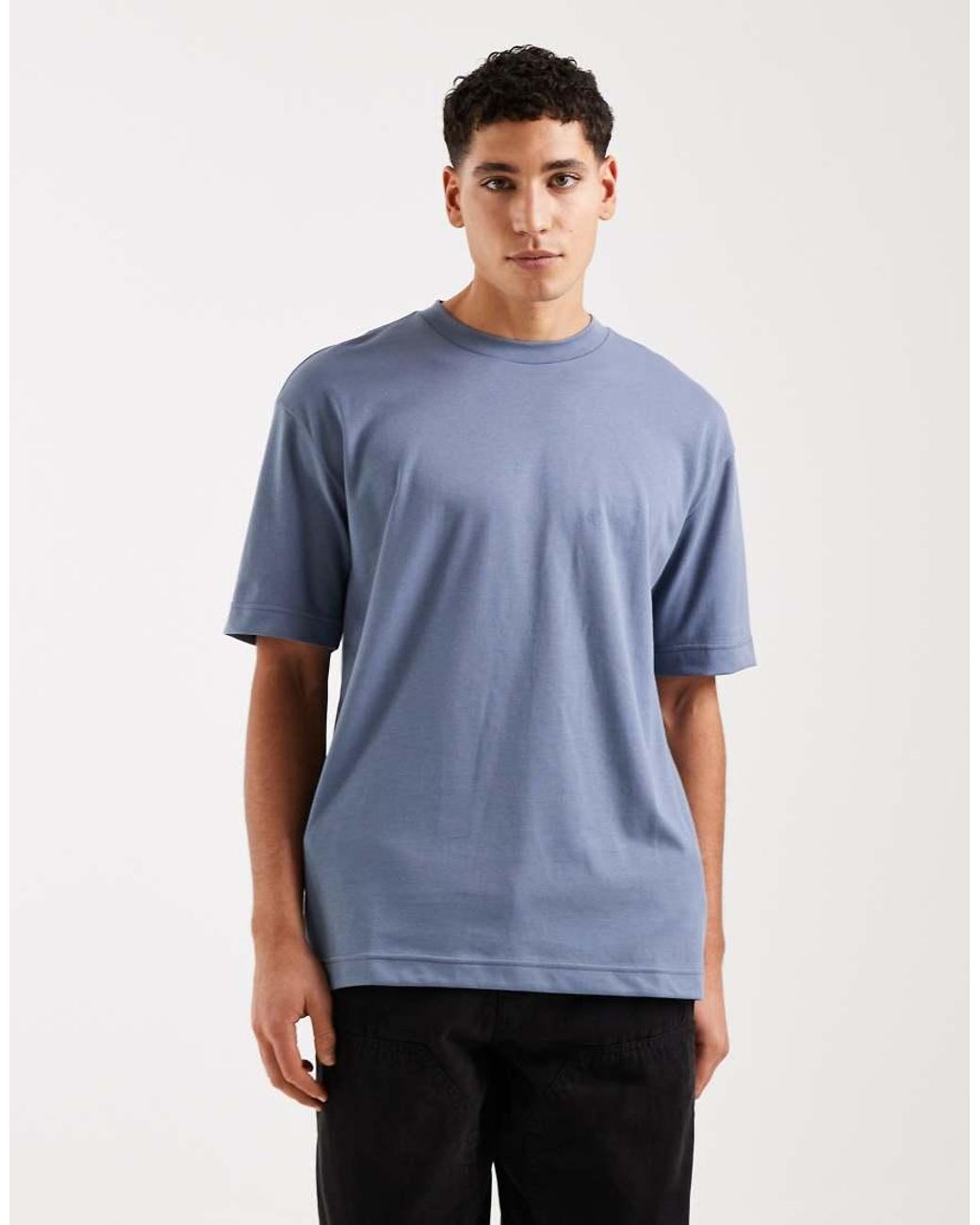 Hollister Blue Cooling Boxy Oversized T-shirt for men