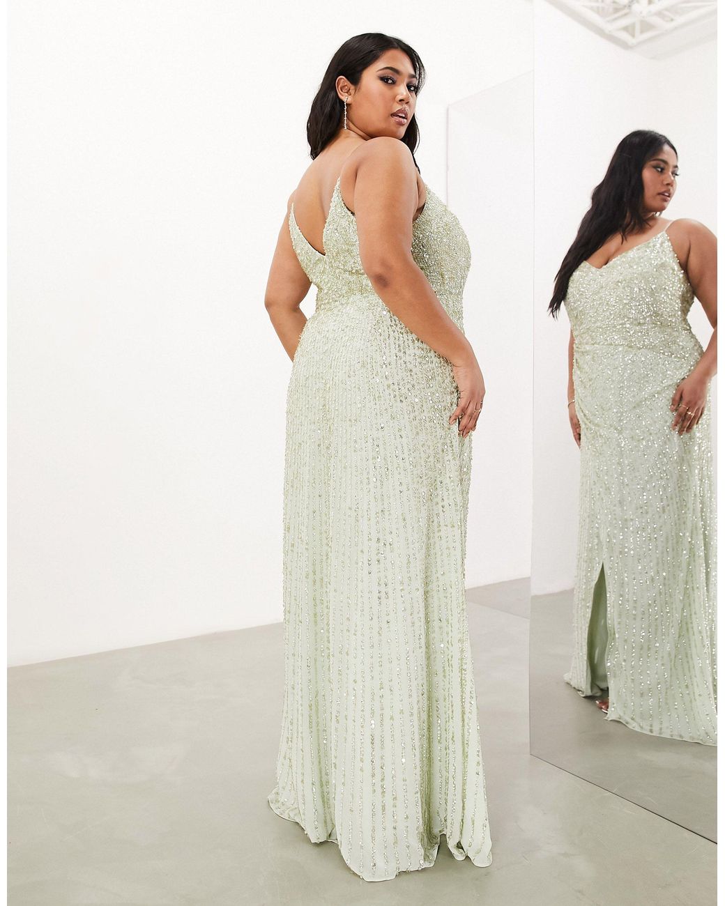 Backless sequin cami maxi dress sales