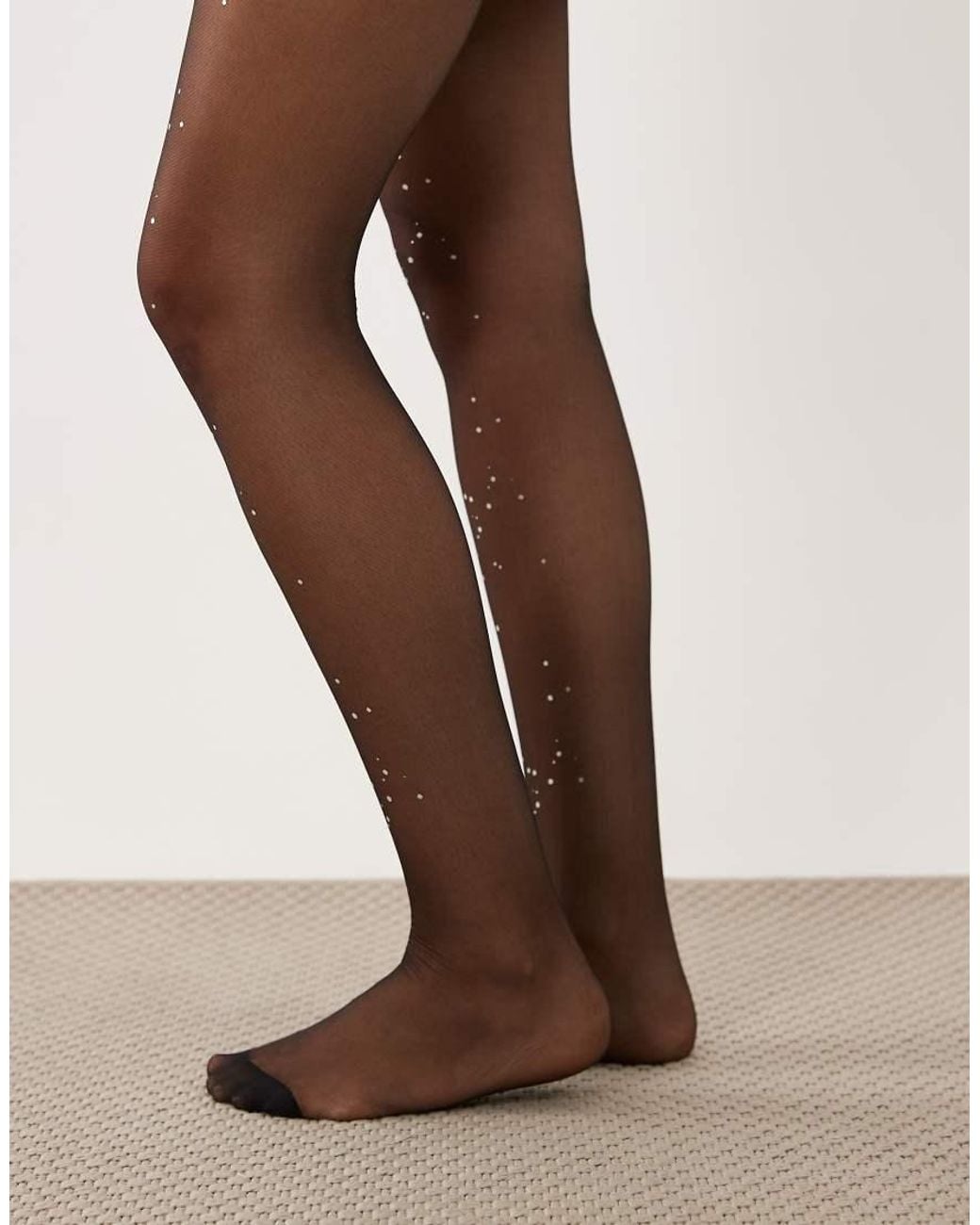 Kaiia Brown Exclusive Diamante Sheer Tights