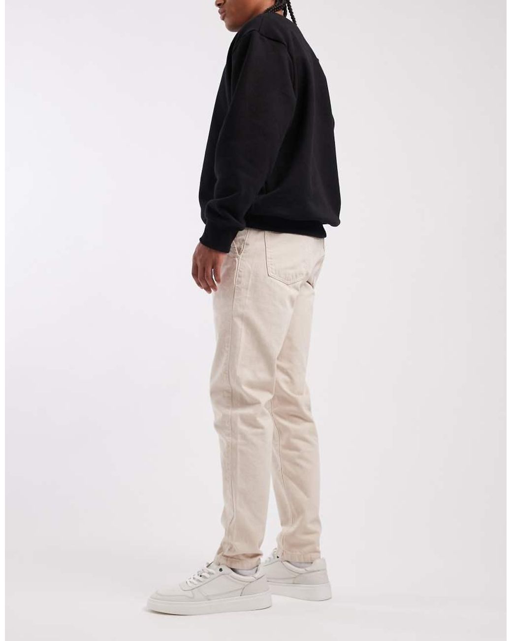 ASOS Gray Tapered Chinos for men