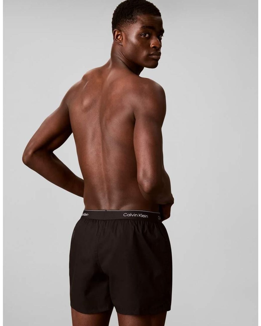 Calvin Klein Red Icon Cotton Stretch 3 Pack Slim Boxers for men
