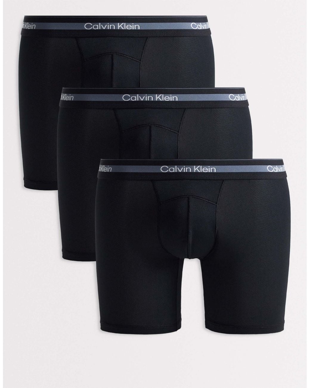 Calvin Klein Blue Ck Performance 3 Pack Boxer Briefs for men