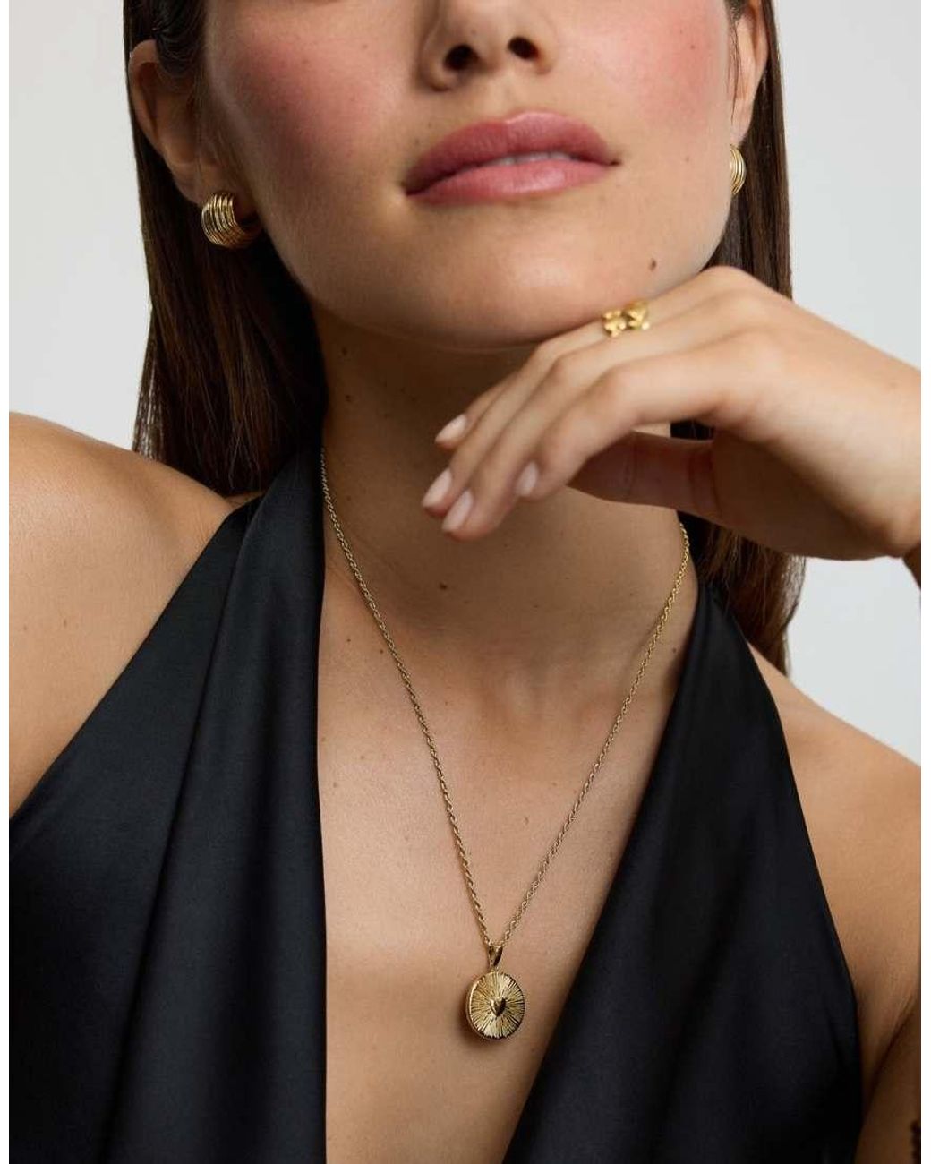 D.Louise Natural Waterproof Heart Talisman Necklace – Tarnish-Free