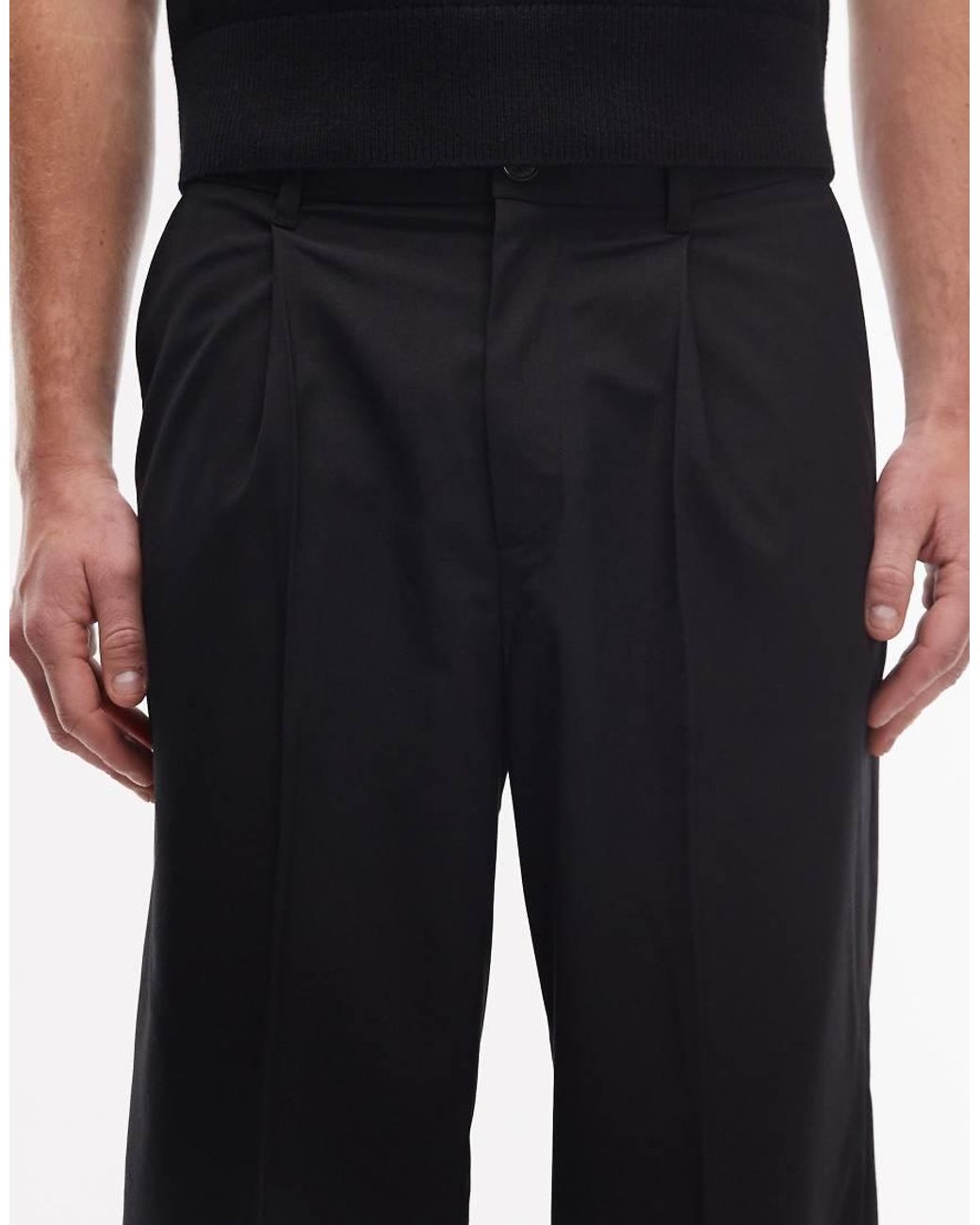 Pantalones De Sastre Negros De Corte Suelto Uno De Weekday de hombre de color Blue