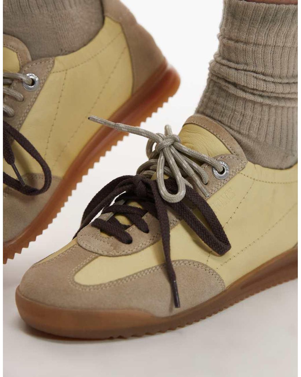 Bronx Brown Cli-oo Lace Up Gum Sole Leather Sneakers