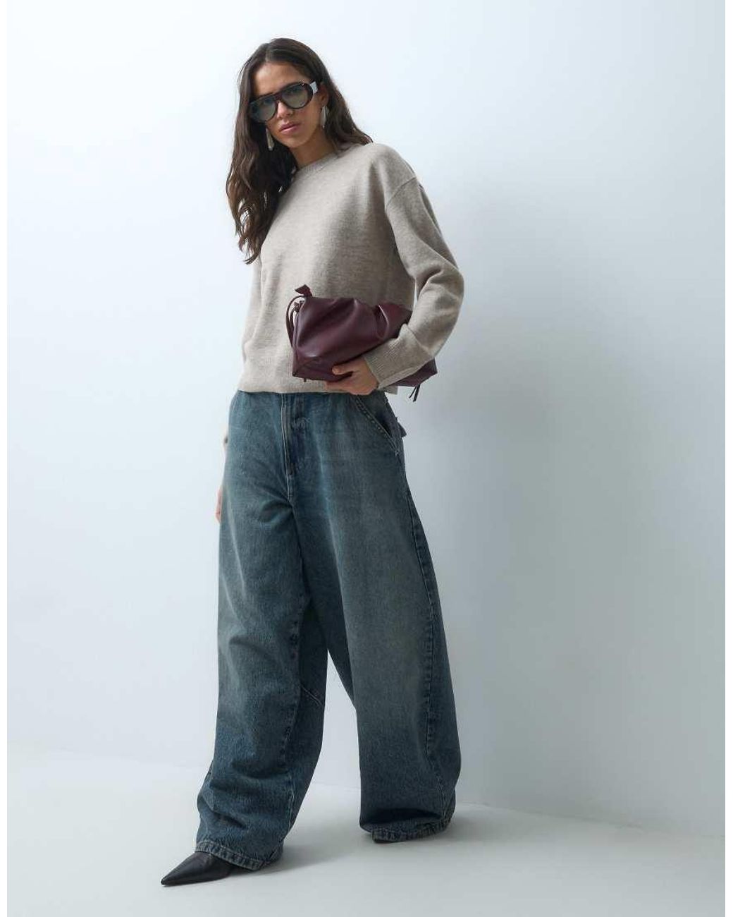 New Look Gray Crew Neck Jumper