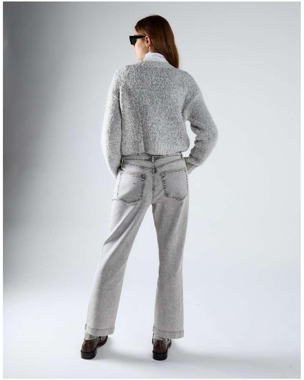 Glamorous Gray Slim Straight Jeans