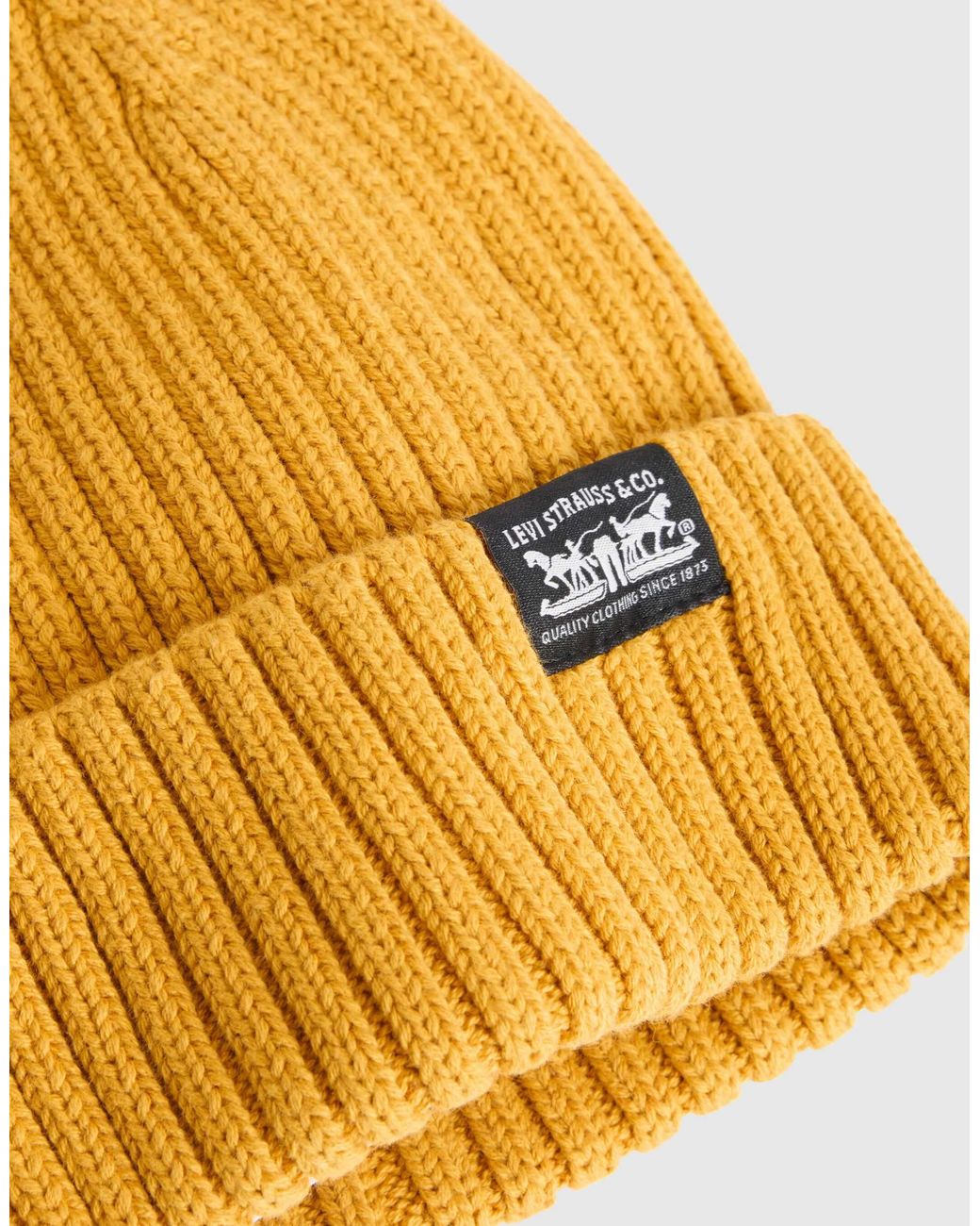 Levi's Sunset beanie in Yellow für Herren