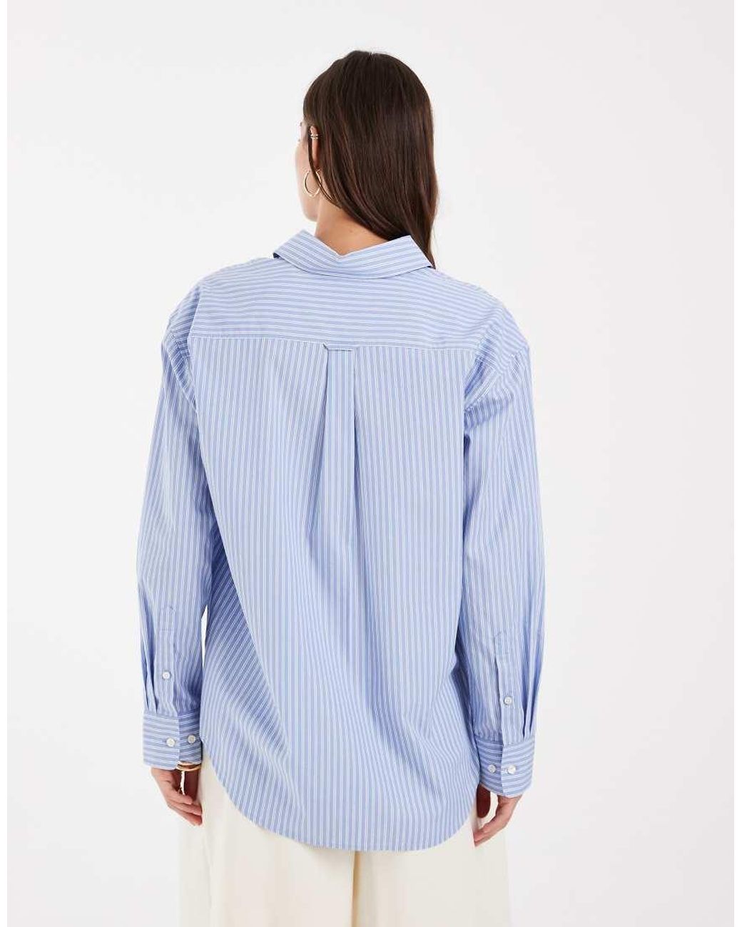 Gant Blue Relaxed Oversized Logo Shirt