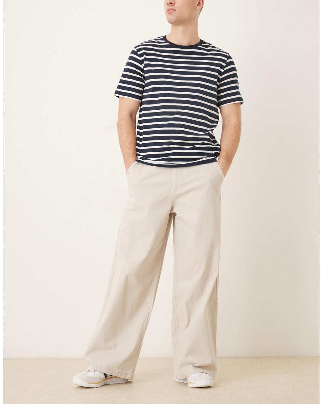 ASOS Natural Loose Chinos for men