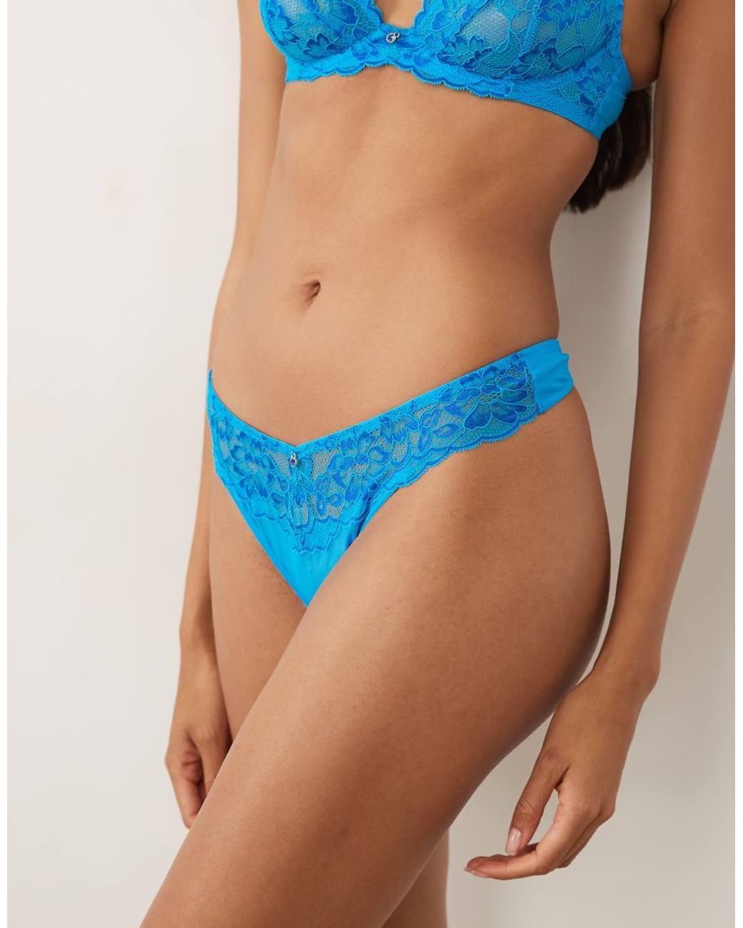 Ann Summers Blue Sexy Lace Thong