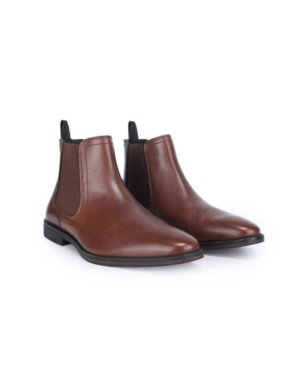 Thomas Crick Brown Griffin Leather Chelsea Boot for men