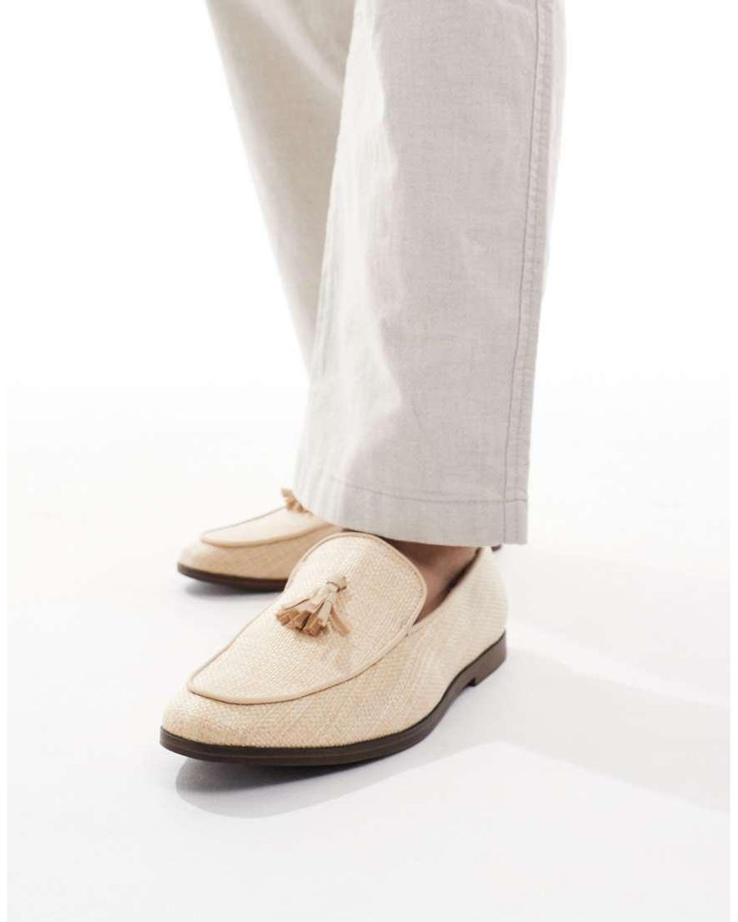 SEQWL Natural Charlie Loafers With Tassel for men