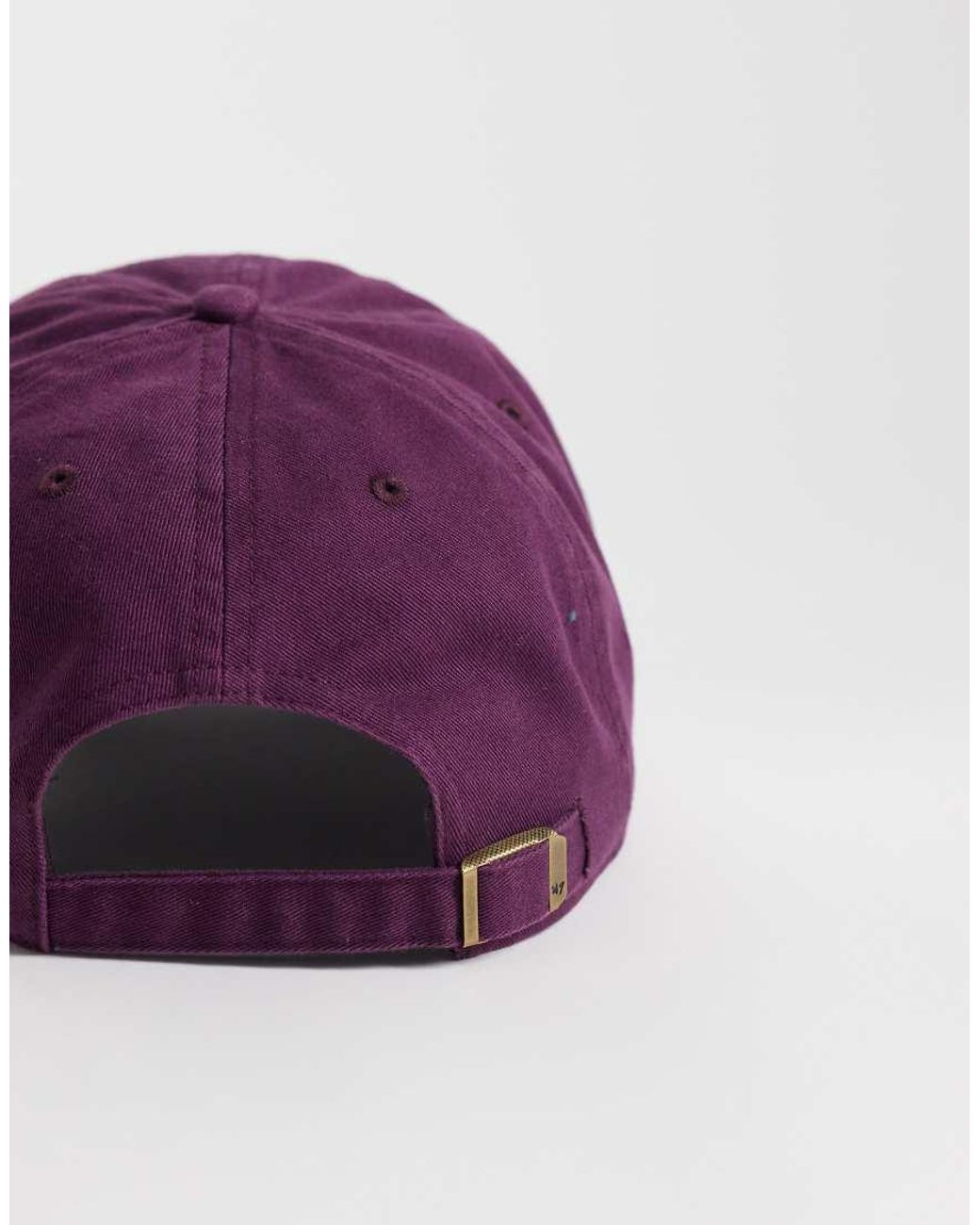 '47 Purple Ny Yankees Clean Up Cap