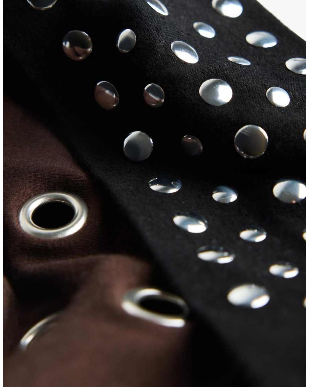 Bershka Black 2-pack Of Studded Headbands
