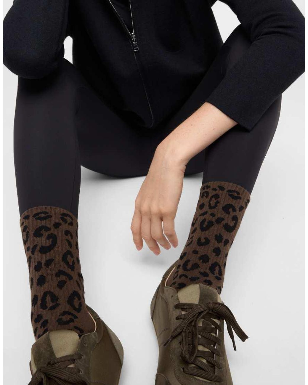 Calzedonia Brown Patterned Socks