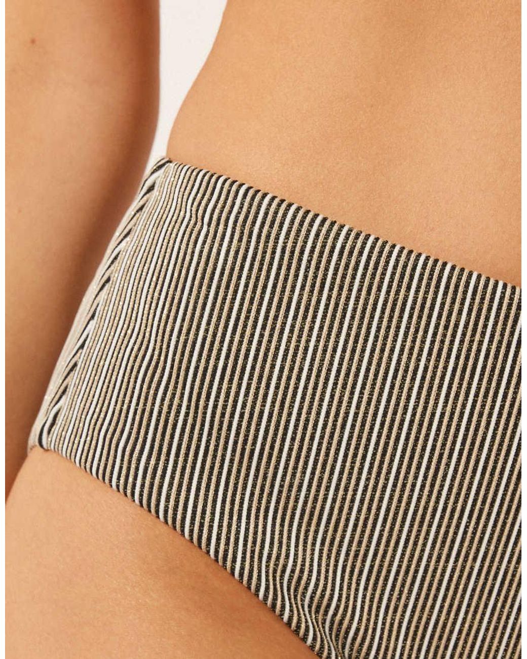 Calzedonia Metallic Golden Stripes